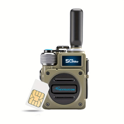POC Walkie Talkies Long Range Two-Way Radio with SIM Card – No Monthly Fee, 5000-Mile Nationwide Coverage, Shock & Dust Proof for Truckers
