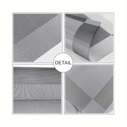 PVC Placemats Set of 6 Heat Resistant Non-Slip Washable Table Mats for Kitchen Dining Table, Easy Clean Vinyl Dinner Mats 11.8x17.7 Inch