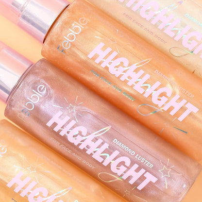 Body Glitter Spray Shimmer Long Lasting Lightweight Non Greasy Luminous Radiant Glow for Body Face Hair Women Festival Party Everyday Wear 4