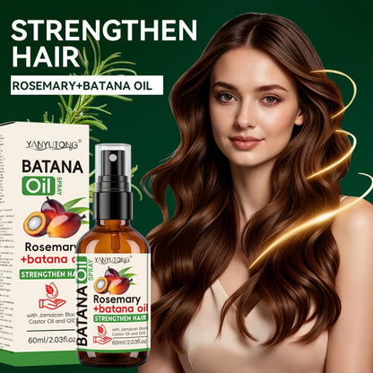 Batana & Rosemary Essential Oil Hair Spray 2.03oz, Deep Scalp & Damaged Hair Treatment, Nourishing Formula from Honduras