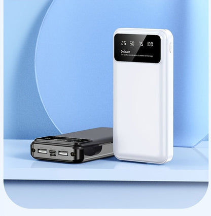 Power Bank 50000mAh with Dual USB Ports, Digital Battery Display and Three Color Options for Travel