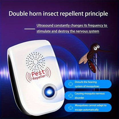 Electronic Rodent 6 Pack, Auto Frequency Ultrasonic Mouse Plug In, Indoor Pest Control Device for Home Kitchen Office Warehouse