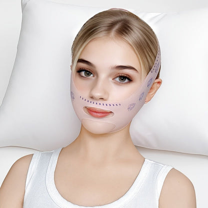 V-Line Face Lift Belt 5-Pack Facial Contouring Lifting Mask with Forehead Lift Band for Makeup, Travel and Everyday Vanity Use