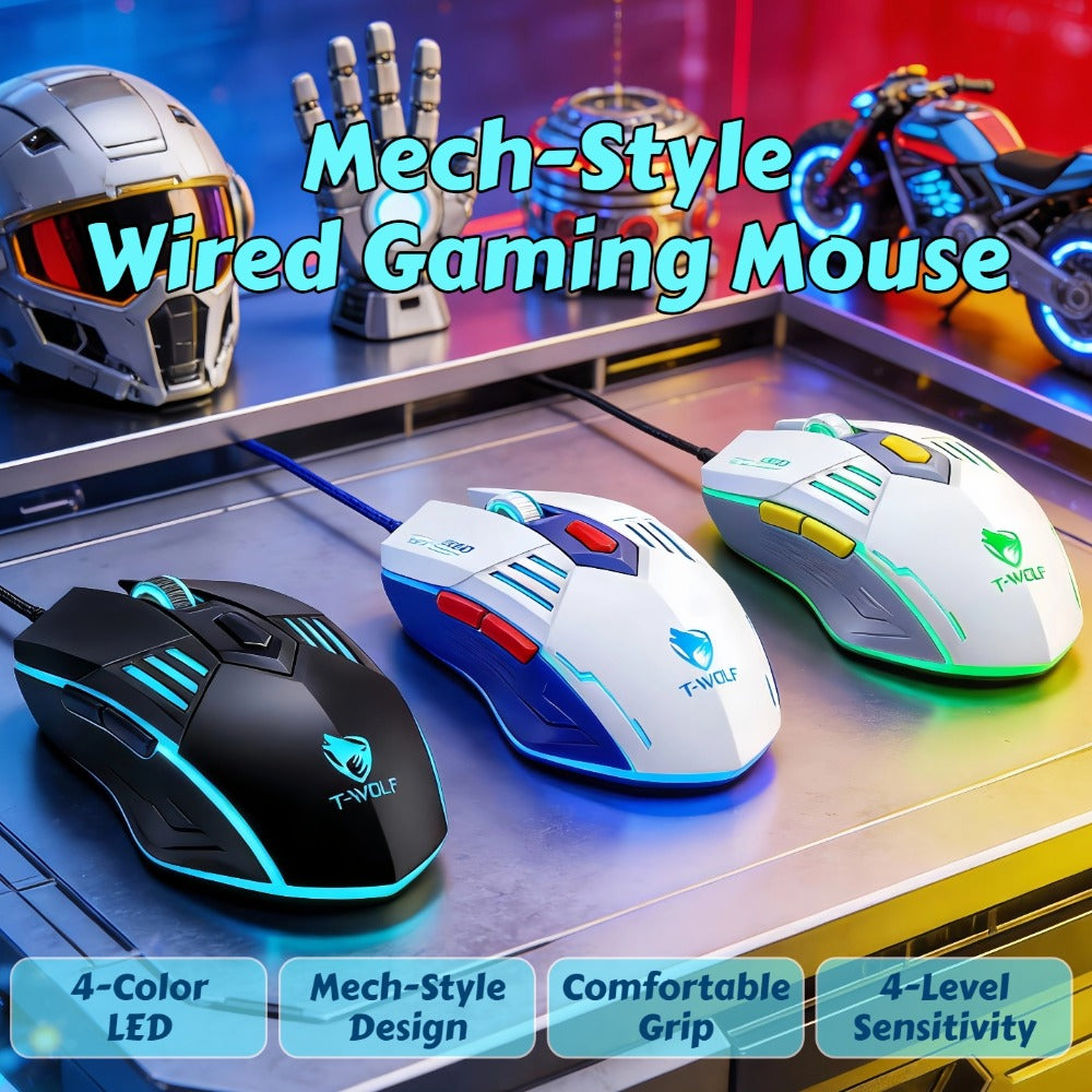 Programmable RGB Gaming Mouse Wired Pro-Grade with Turbo Click Multi-Mode DPI Sensitivity Dynamic for an Everyday Personal Care Routine