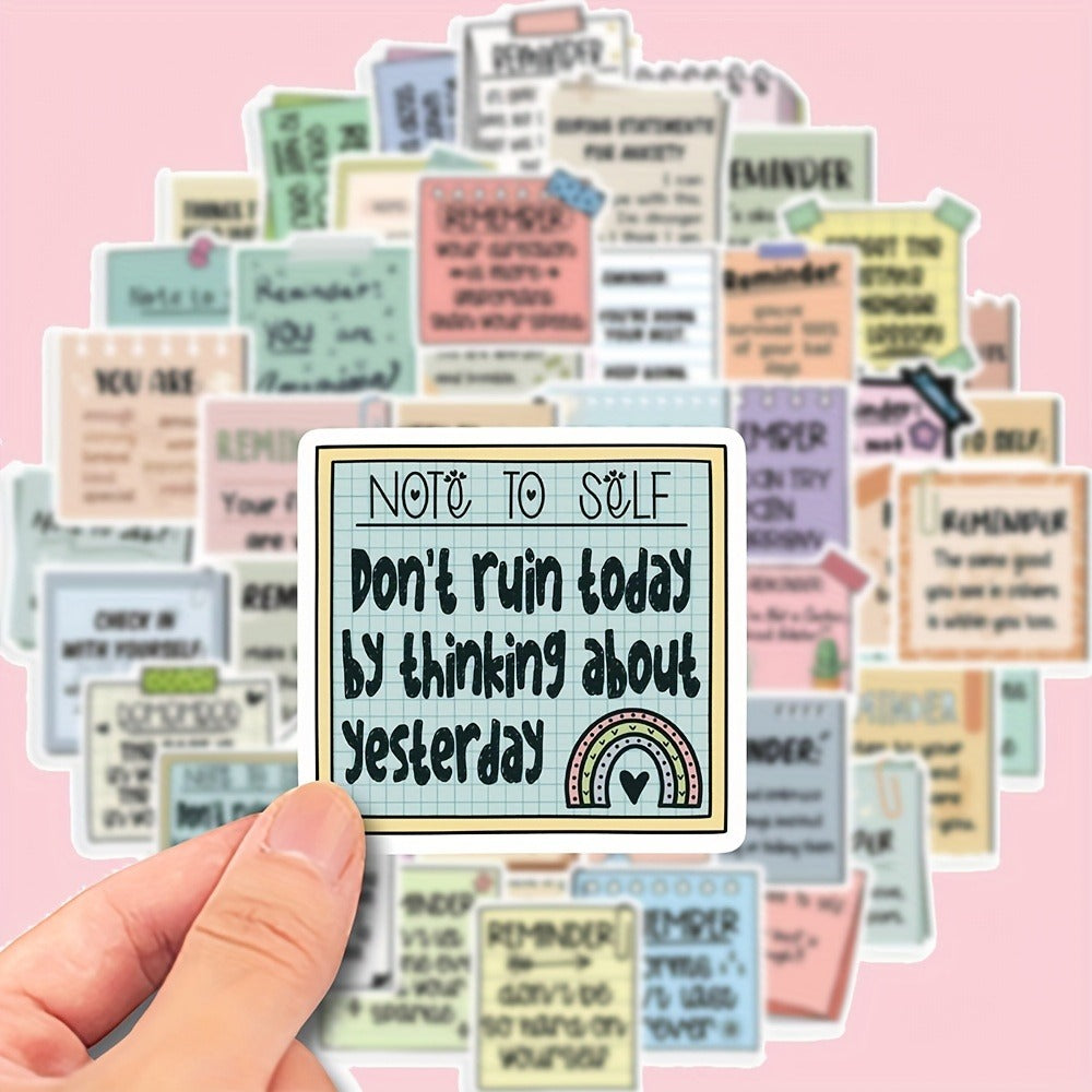Motivational Stickers for Laptop 150pcs – Reusable Inspirational Vinyl Decals, Self-Affirmation Encouragement Stickers for Water Bottle