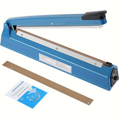 Impulse Heat Sealer 8" & 12", Adjustable Temperature Poly Bag Sealing Machine for Plastic, Mylar