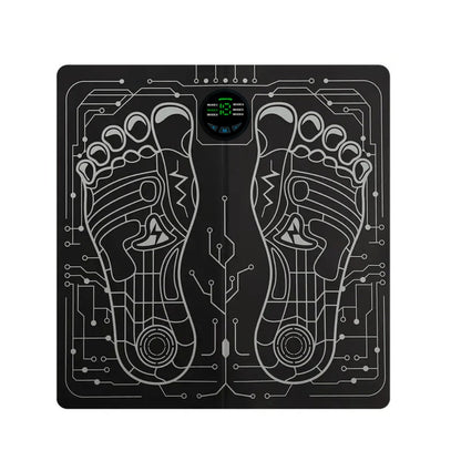 EMS Foot Massager Pad with TENS Therapy, Portable Electric Foot Massage Machine, Reusable Pad, Multiple Mode Adjustment