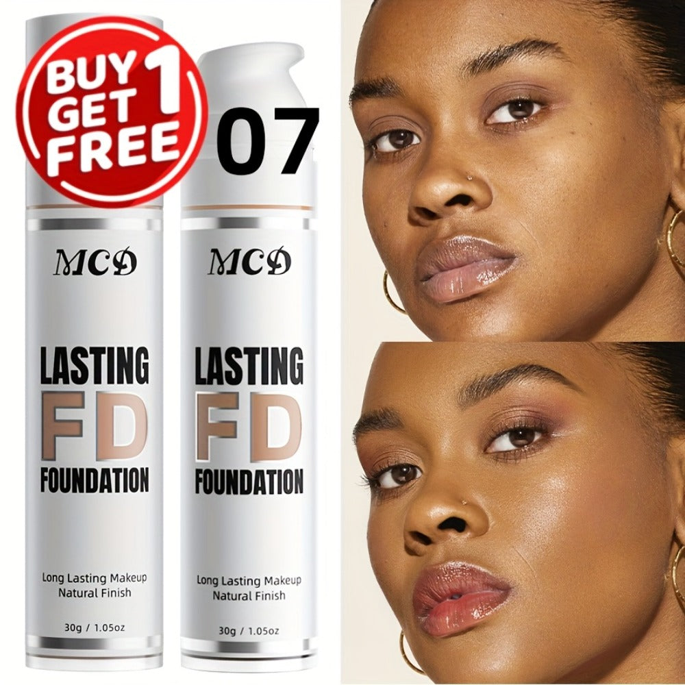 MCO Liquid Foundation Two-Bottle Set with Pump Dispensers and Nine Matching Shade-Code Pairs