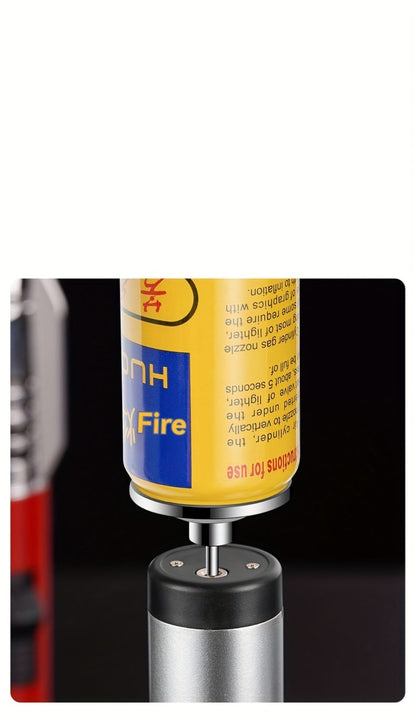 Windproof Jet Flame Torch Lighter with Safety Lock & Switch Lock, Large Adjustable Flame, Outdoor Torch for Campfire BBQ Baking Camping