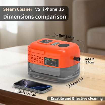 Handheld Steam Cleaner High Pressure 9-Gear Adjustment & LCD Display, 1200ml Water Tank for Home Cooking, Dining and Outdoor Meals