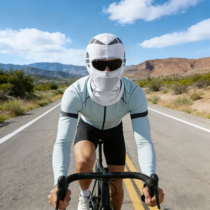 Windproof Neck Gaiter Face Mask 2 Pack – Breathable Knit Nylon Full Face Scarf Head Cover for Cycling, Skiing