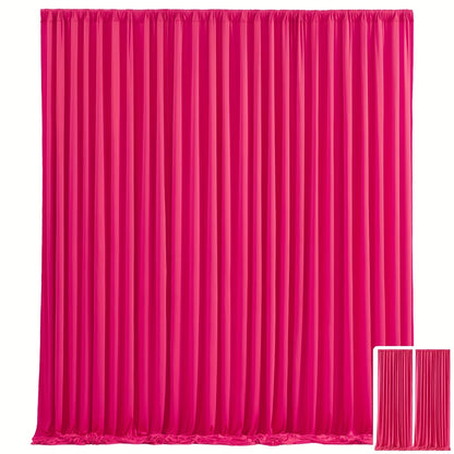 Party Backdrop Curtains 2pcs 59x118 Inch with Poles Wrinkle-Resistant Non-Transparent Fabric for an Everyday Personal Care Routine