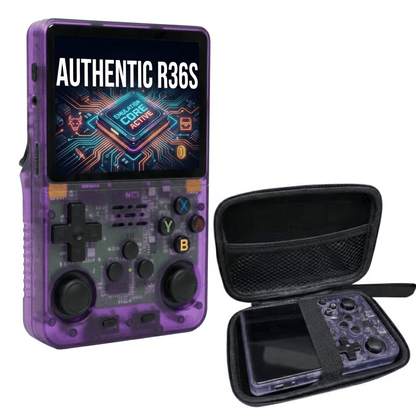 R36S Retro Handheld Game Console ArkOS 3.5" IPS Screen 64GB 128GB, Portable Emulator Gaming Device USB-C 10Hr Battery