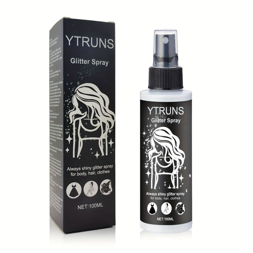Body Shimmer Spray for Women – Star-Shaped Glitter Sparkle Mist 100ml Hydrating Formula for Body Hair & Clothes