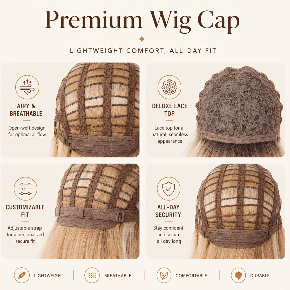Synthetic Wig Long Style, Six Color Choices with 24-Inch Length for Parties with Model-Specific Color, Length and Cap Options