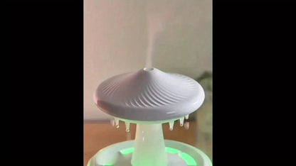 Aromatherapy Diffuser Humidifier Upgraded Colorful Raindrop Music Design 7-Color LED Night Light Large Capacity Quiet Operation for Bedroom