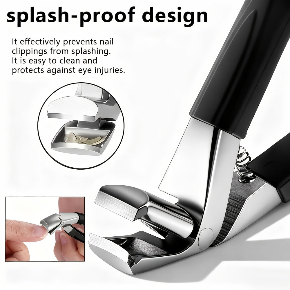 Manicure Pedicure Set 9 Piece Stainless Steel Nail Care Kit Professional Nail Clippers Nail File Cuticle Scissors for Ingrown Thick Toenails