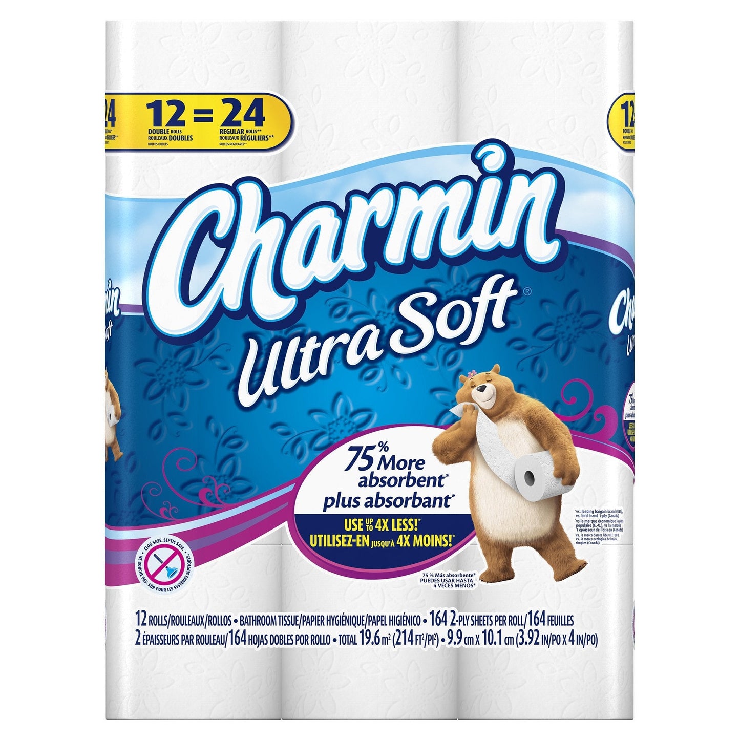 Charmin Ultra Toilet Paper Mega Roll - 2-Ply 200 Sheets per Roll, & Strong Bath Tissue, Available in Mega