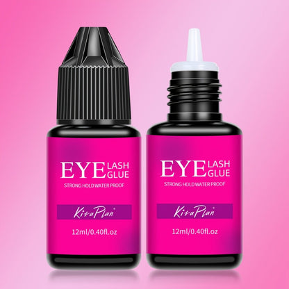 2-Pack Lash Extension Glue, Ultra Fast Dry 0.5, 1s, 6, 7 Week Retention, Black Eyelash Adhesive