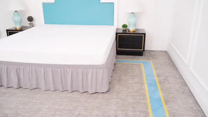 Bed Skirt with Adjustable Elastic Belt – Ruffle Microfiber Dust Ruffle 15 Inch Drop, Hotel Quality, Fade Resistant, Machine Washable