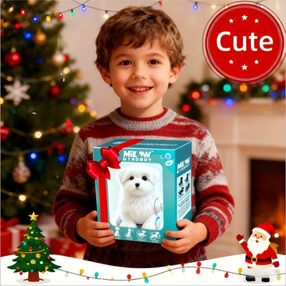 Plush Electric Puppy Toy That Walks & Barks, Interactive Electronic Pet with Plush & Gift Box, Parent-Child Companion