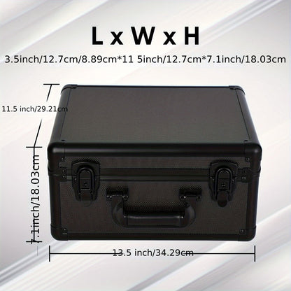 Graded Card Slab Storage Box 3-Compartment for PSA BGS FGS SGC – Premium Black Carrying Case 13.5x11.5x7.1 Inch Protects Slabs and Sleeved