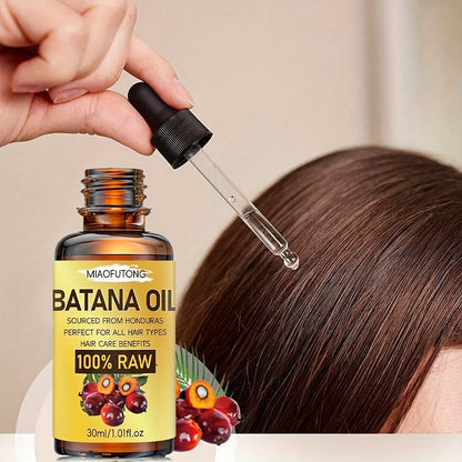 Batana Oil 30ml Cold-Pressed – Multi-Use Hair Growth & Scalp Strengthening Oil for Hair, Eyelashes & Eyebrows | Repairs Damage