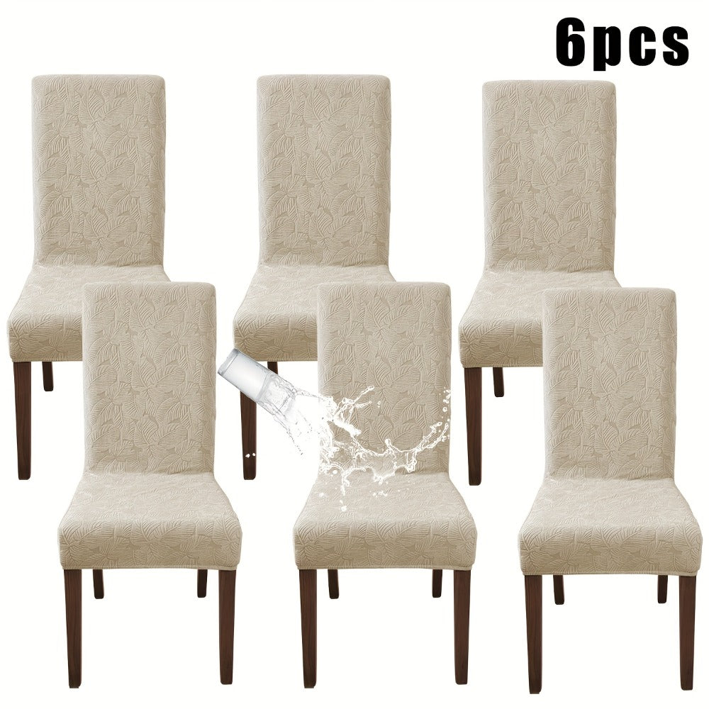 Stretch Dining Chair Covers Set of 4/6 – Plant Print Slipcovers for Dining Room Kitchen Chairs, Elastic Parsons Chair Protector, Home Decor
