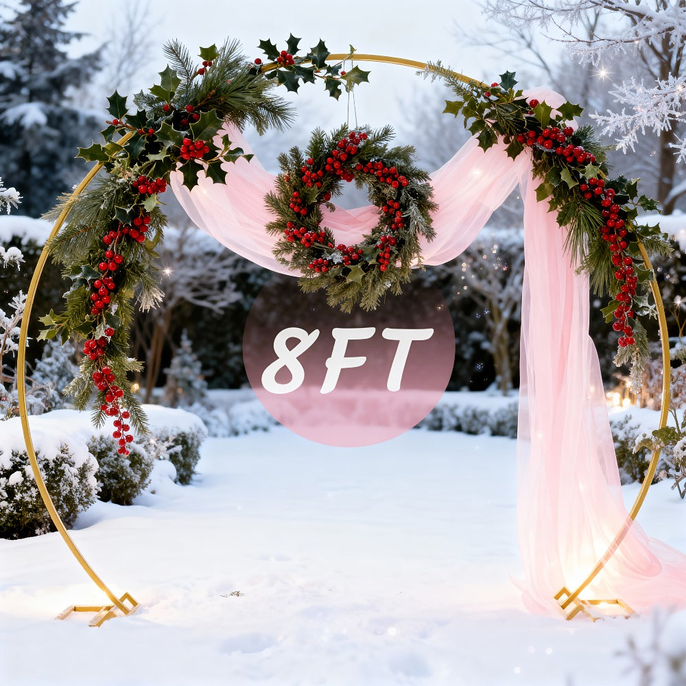 Balloon Arch Stand 8FT Round & Square Background Frame Reusable Event Decoration for Wedding for an Everyday Personal Care Routine