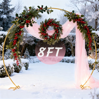 Balloon Arch Stand 8FT Round & Square Background Frame Reusable Event Decoration for Wedding for an Everyday Personal Care Routine