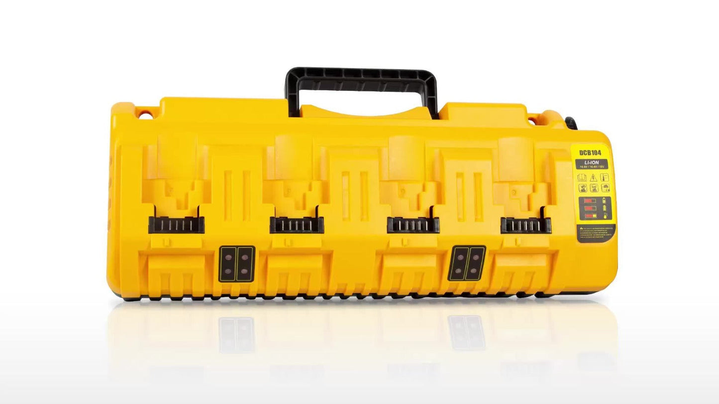 4-Port Dewalt Battery Charger DCB104 12V 20V Max 2 USB Ports for Entryways, Bedrooms and Living Spaces