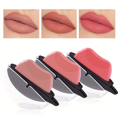 Lipstick Set, Mirsist 6-Piece Lip-Shaped Color Collection with Three Numbered Shade-Group Options