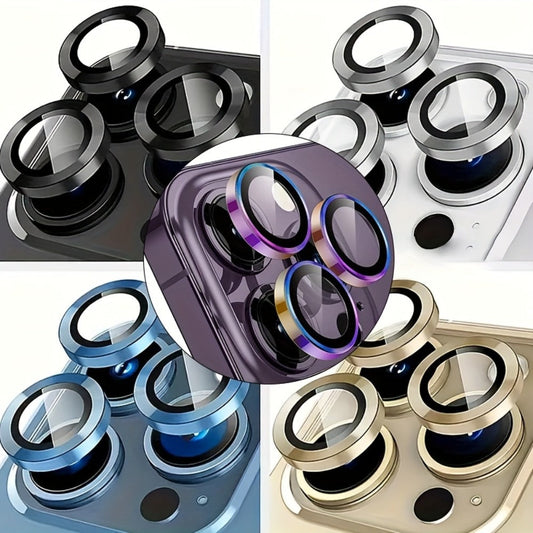 iPhone Camera Lens Protector 5PCS Multi-Color Set – Rear Camera Cover for iPhone 11 / 14 / 14 Plus / 15 Pro / 15 Pro Max