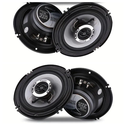 6.5 Inch 400W Car Coaxial Speakers HiFi Full Range – Rubber Edge, Strong Magnet, Universal Fit for Ford Chevy Toyota Honda