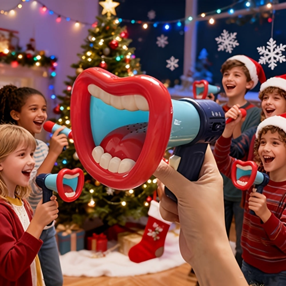Voice Changer Megaphone Toy for Kids, Funny Big Mouth Handheld Megaphone with Multi Sound Effects