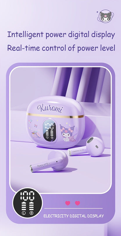 Sanrio Hello Kitty Kuromi Cinnamoroll Bluetooth Earbuds Cute Wireless Earphones 3 Styles Power for an Everyday Personal Care Routine