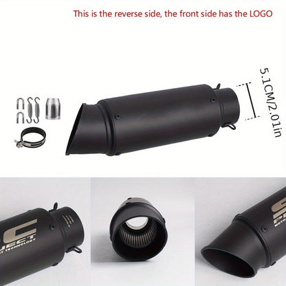 Motorcycle Exhaust Pipe 51mm & 60mm – Stainless Steel Slip-On for NMAX 125/155, Suzuki GSX650F, GSX1250 & GSX650R | Performance Exhaust
