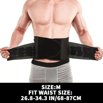 Weightlifting Belt for Men Women – Adjustable Gym Waist Support Belt with Hook-and-Loop Closure, Breathable Polyester Back Brace
