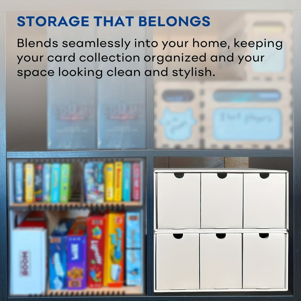 Trading Card Storage Box 12 Drawer with 80 Dividers – Card Organizer for Sports Cards Baseball TCG MTG Pokemon YuGiOh Playing Cards