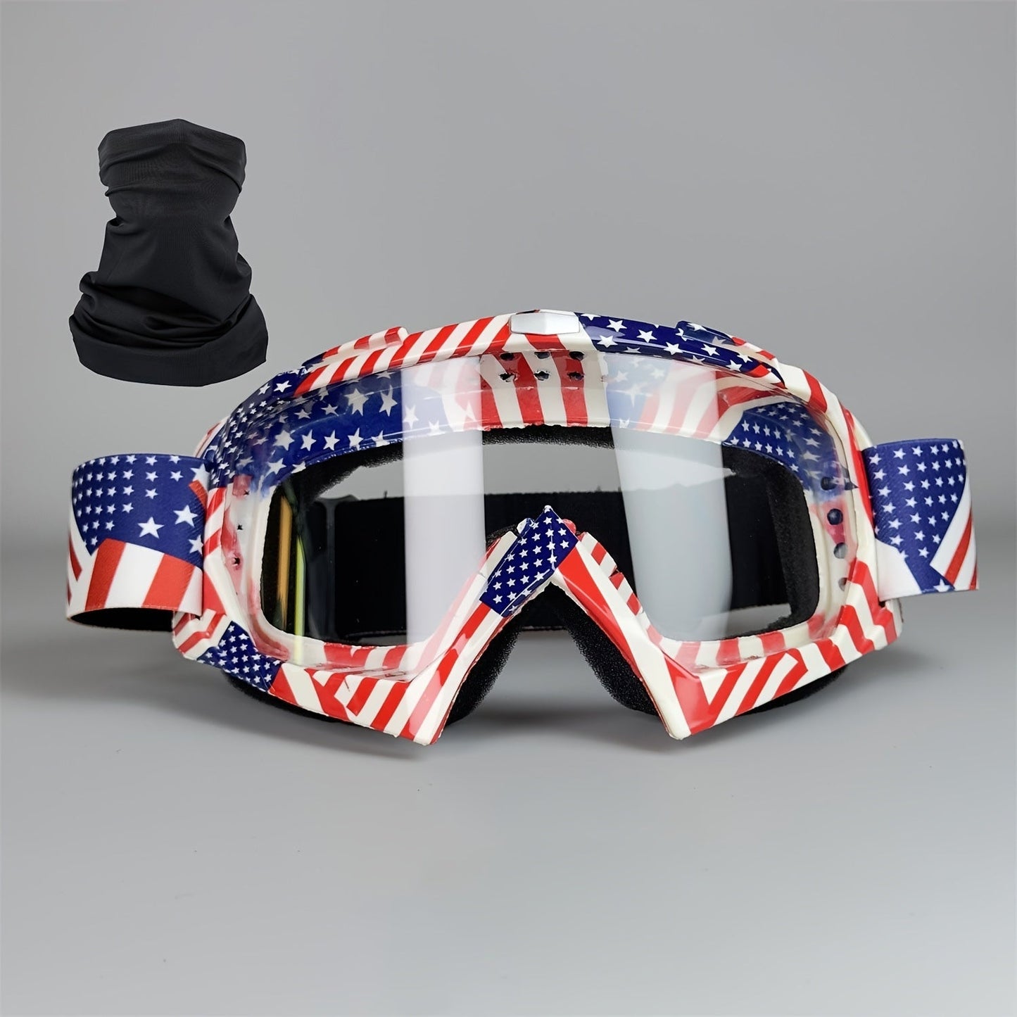 Ski Goggles Set with Black Headband – TPU Frame PC Lens Mirror Coating, Thick Foam Pad, Adjustable Strap, 28+ Color Styles