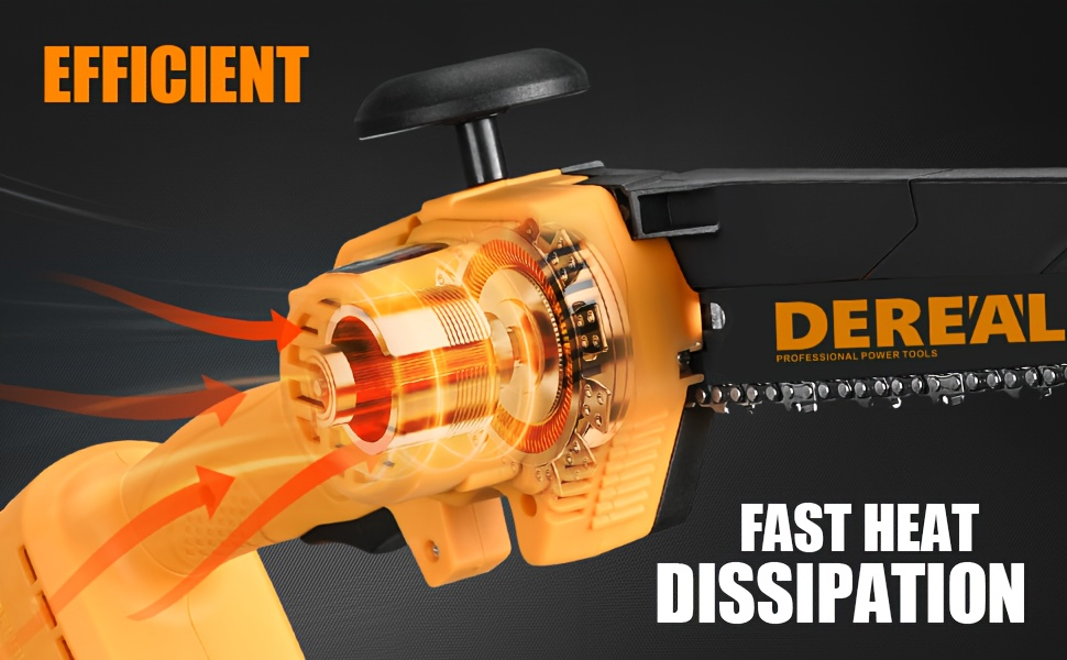 Electric Pole Saw 2-in-1 Cordless with 8" & 6" Chain, 20V 4.0Ah Battery, Adjustable Extendable Tree Pruner for Wood Cutting
