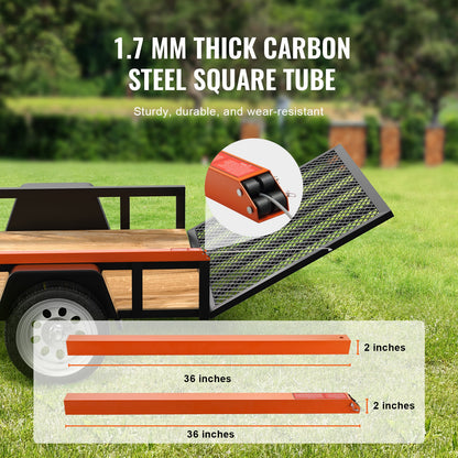 Trailer Tailgate Lift Assist – Max 180 lbs, Fits Open Utility Trailers, 10–24 Inch Side Rail, 4–6 ft Ramp Height