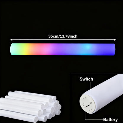LED Light Up Foam Glow Wands 27/30 Pack with the Listed Color, Size or Set Options for Everyday Use