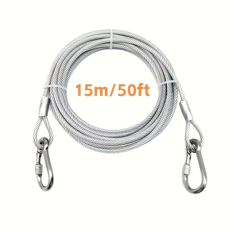 Retractable Clothesline Stainless Steel – Portable Indoor Outdoor Laundry Line for Apartment, Dorm & Camping