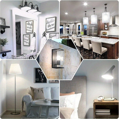 A19 LED Light Bulbs with E26 Base, 13W 1500-Lumen Rating, 3000K or 5000K Light in 12- or 24-Count Packs