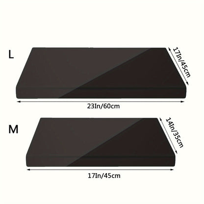 Acrylic Cutting Board Large Anti-Slip 17x23 Inch – Clear & Black Countertop Protector for Kitchen & Restaurant