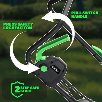 Electric Lawn Mower Corded 13-Inch 11 Amp for Garden, Patio and Yard Use, with the Listed Configuration