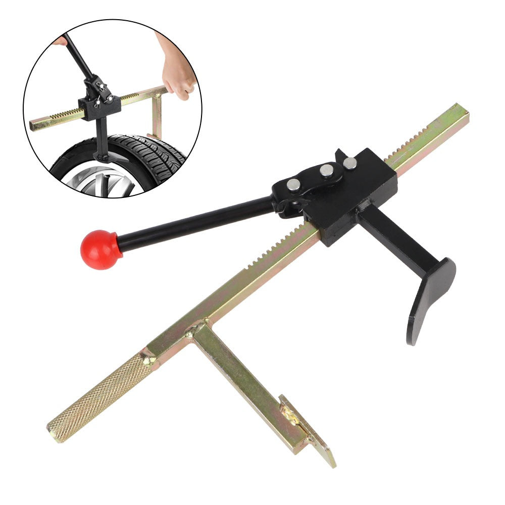 Bead Breaker Tool Heavy-Duty Manual Tire Changer with Safety Guard, Durable Steel Construction Universal Tire Service Equipment for Cars