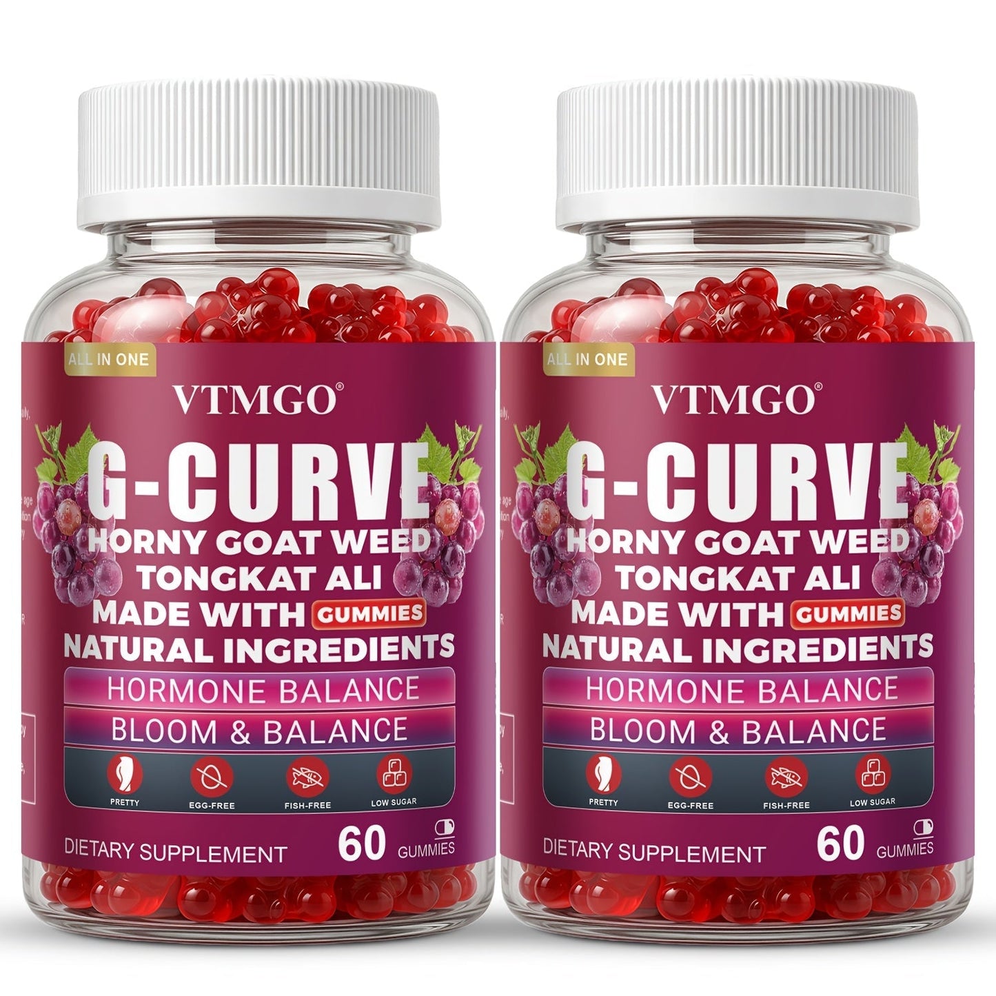 Women's Curve Enhancement Gummies with Maca Root Saw Palmetto Tribulus Terrestris L-Arginine