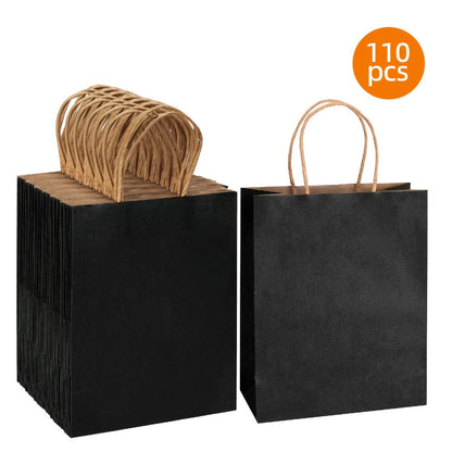 Paper Gift Bags with Handles 110pcs Bulk, Medium & Large Sizes, Shopping Bags for Small Business, Party Favor Bags